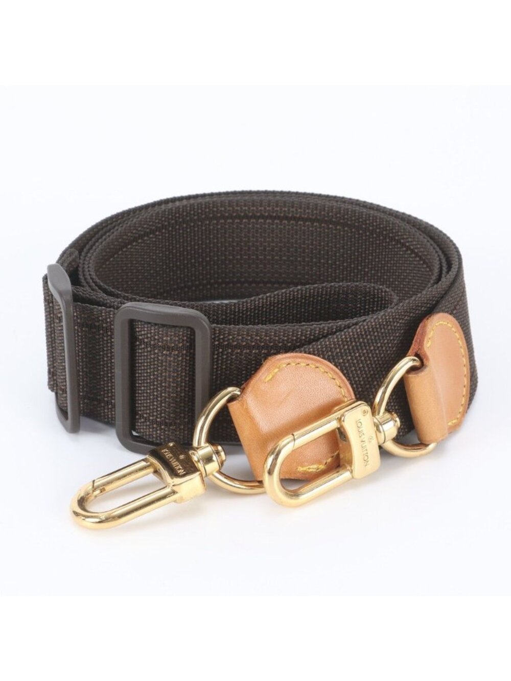 Louis Vuitton Bag Leather Shoulder Strap Crossbody Brown